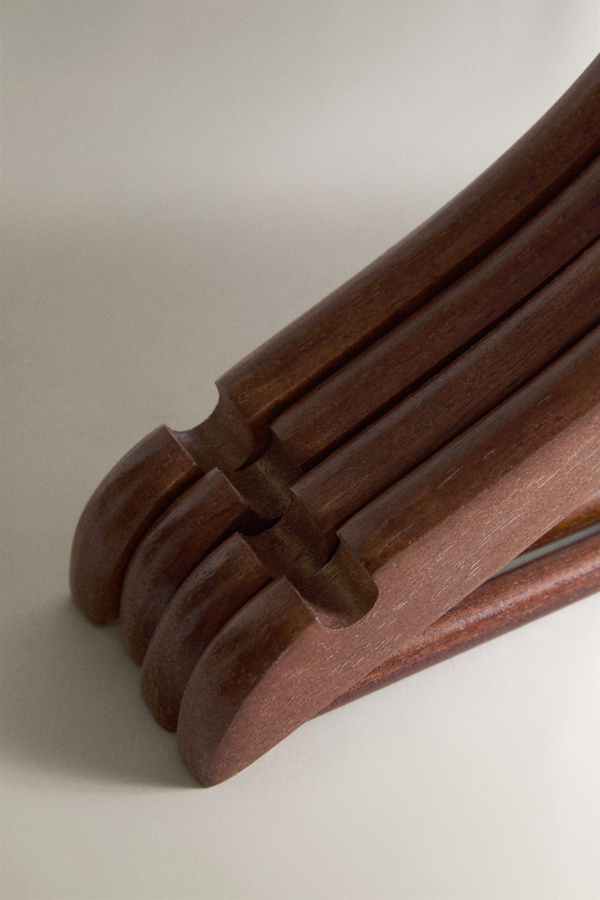 BABY WOODEN HANGERS WITH BAR (PACK OF 3)